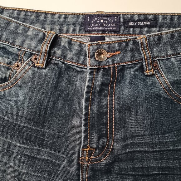 Boys Lucky Brand Jeans Size 16 Billy Straight Medium Wash - Picture 4 of 9
